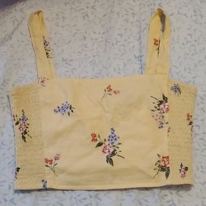 Floral crop top